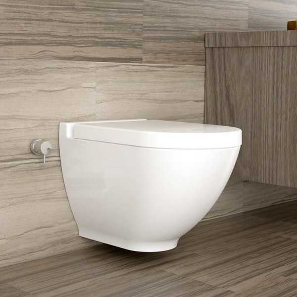 integrierte Mischarmatur Taharet Dusch WC HARMONY MAN3 Bidet+WC in einem Produkt spülrandlos abnehmbar, Soft-Close, Edelstahlscharniere Edelstahldüse WC-Sitz 